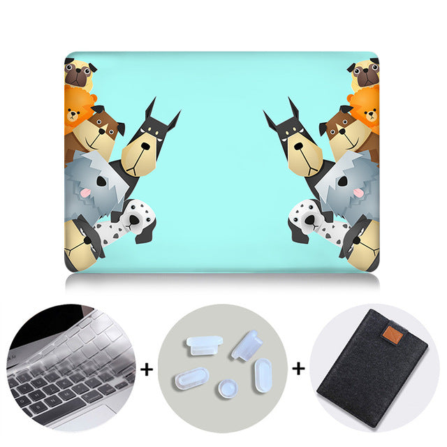 Cartoon Animals Case For Macbook Air 11 13 Pro 16 13 15 Retina With Touch bar Cover for mac book 12 inch Cute Laptop Sleeve