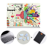 Brain Design Case For Macbook Air Pro Retina 11 12 13 15 inch With Touch Bar Hard Cover 13.3'' Laptop Sleeve+Keyboard Cover