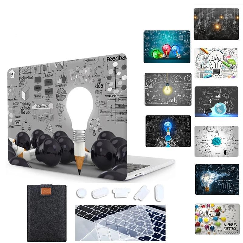 Laptop Sleeve For Macbook Air Pro 11 12 13 15 16 Retina With Touch Bar Light Bulb Print Case For Mac book 13.3 inch Cover