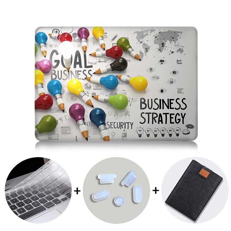 Laptop Sleeve For Macbook Air Pro 11 12 13 15 16 Retina With Touch Bar Light Bulb Print Case For Mac book 13.3 inch Cover
