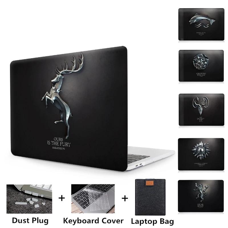 Case For Macbook Air Pro Retina 11 12 13 15 inch With Touch Bar Black Laptop Bag Sleeve for mac book 13.3 A1989 A932 Funda