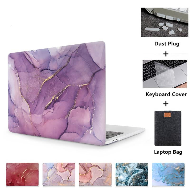 Laptop Case For Macbook Air Pro Retina 11 12 13 15 16 Marble Hard Cover for mac book 13.3 inch With Touch Bar a1706 a1502