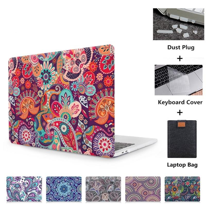 Laptop Bag Case For Macbook Air 11 13 Pro 13 15 With Touch Bar Paisley Print Cover for macbook 12 inch Retina Laptop Sleeve