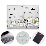 Cute Cartoon Case For Macbook Air Pro Retina 11 12 13 15 Touch Bar Crystal Hard Cover for macbook air 13 inch Laptop Sleeve