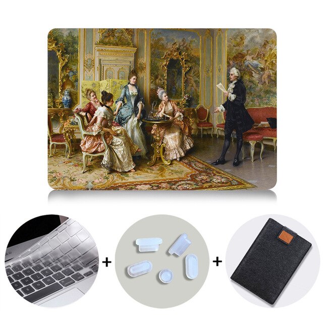 Case For Macbook Air Pro Retina 11 12 13 15 Touch Bar Classical Oil Painting Laptop Sleeve For Apple macbook 13.3 inch Cover