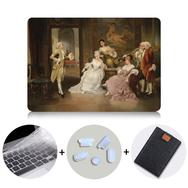 Case For Macbook Air Pro Retina 11 12 13 15 Touch Bar Classical Oil Painting Laptop Sleeve For Apple macbook 13.3 inch Cover
