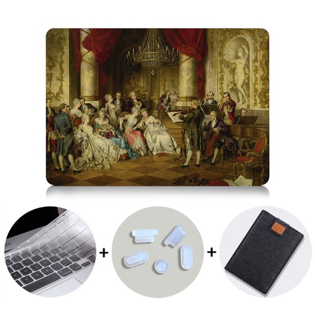 Case For Macbook Air Pro Retina 11 12 13 15 Touch Bar Classical Oil Painting Laptop Sleeve For Apple macbook 13.3 inch Cover