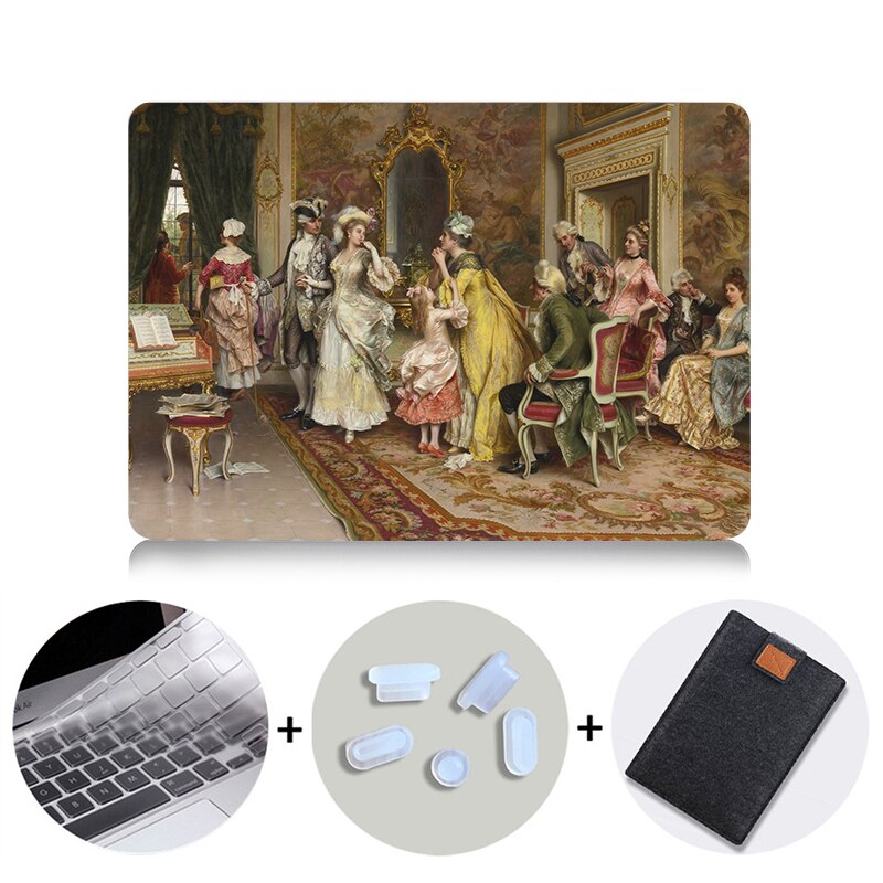 Case For Macbook Air Pro Retina 11 12 13 15 Touch Bar Classical Oil Painting Laptop Sleeve For Apple macbook 13.3 inch Cover
