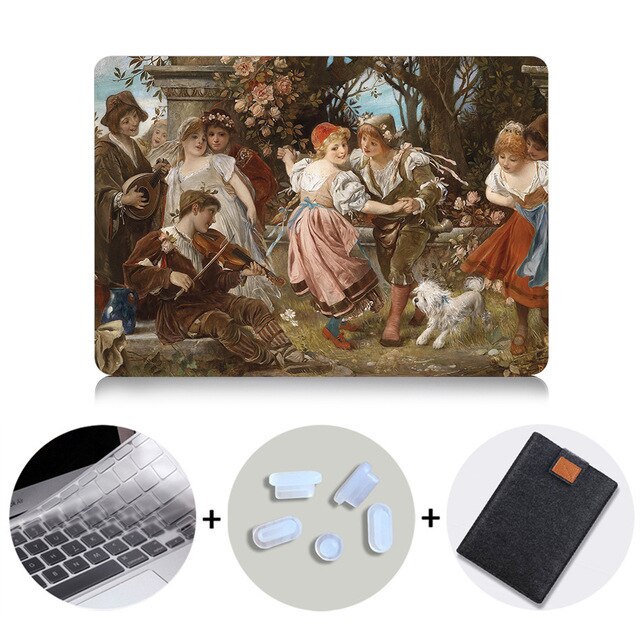 Case For Macbook Air Pro Retina 11 12 13 15 Touch Bar Classical Oil Painting Laptop Sleeve For Apple macbook 13.3 inch Cover