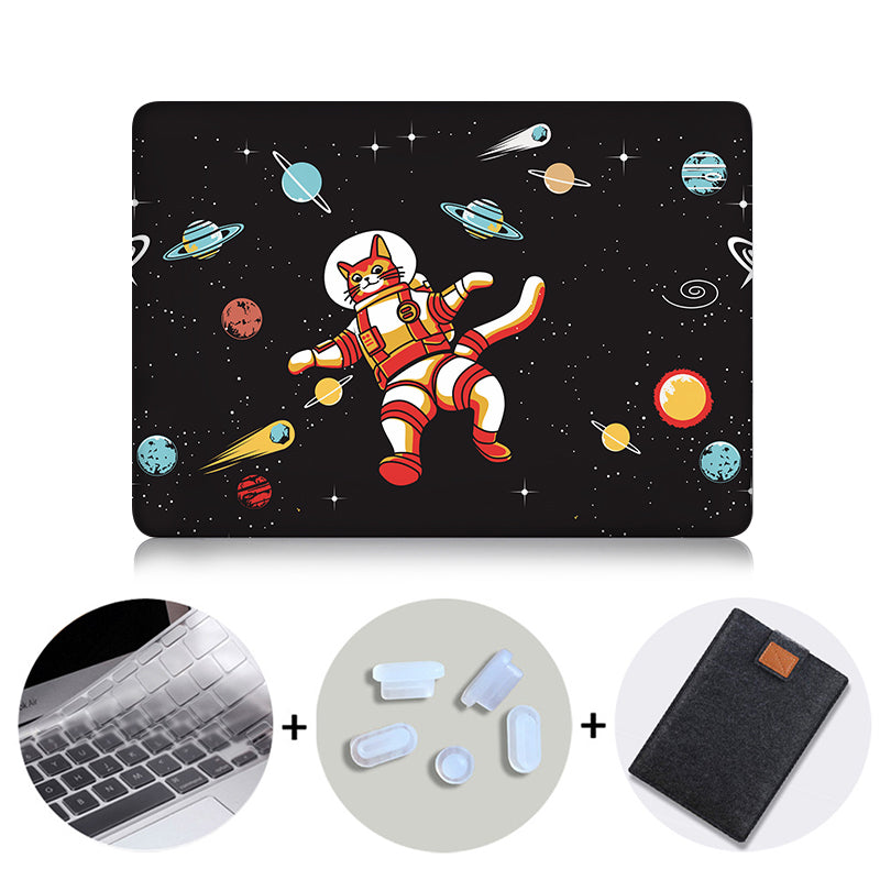 Cartoon Outer Space Laptop Bag Case For Macbook Air Pro Retina 11 12 13 15 inch With Touch Bar Funda 13.3'' Protective Shell