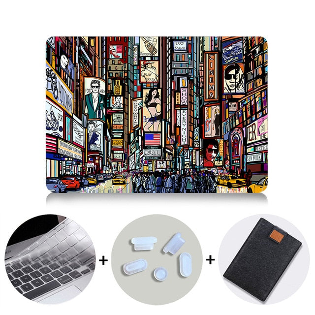 Laptop Case For Macbook Air Pro Retina 11 12 13 15 inch With Touch Bar Cover For Macbook Air 13.3 15.4 Laptop Bag Sleeve