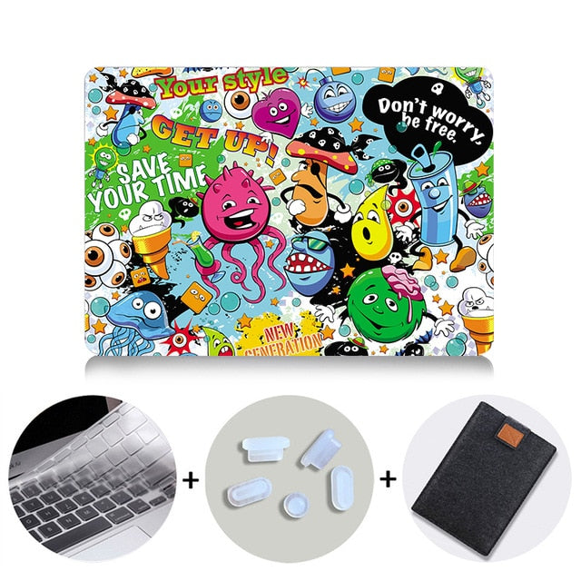 Laptop Case For Macbook Air Pro Retina 11 12 13 15 inch With Touch Bar Cover For Macbook Air 13.3 15.4 Laptop Bag Sleeve