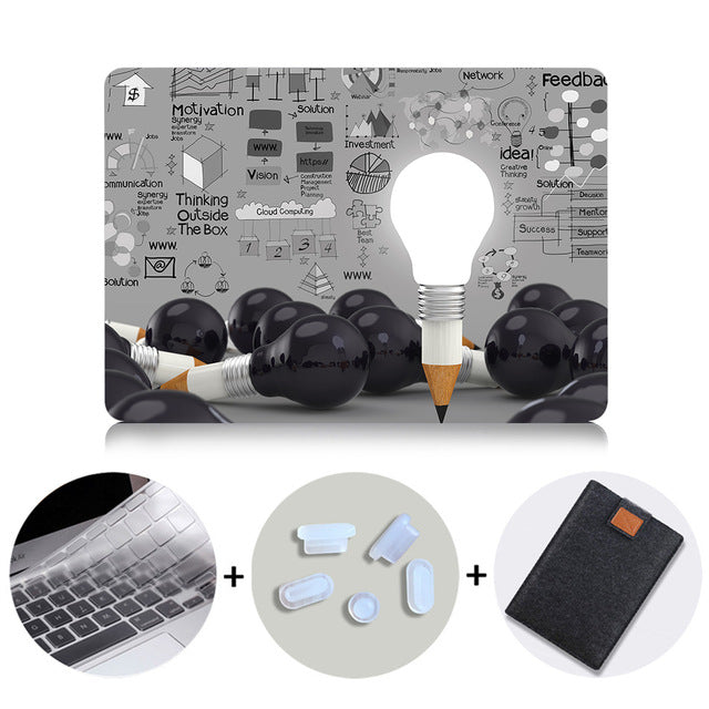 Laptop Case For Macbook Air Pro Retina 11 12 13 15 inch With Touch Bar Cover For Macbook Air 13.3 15.4 Laptop Bag Sleeve