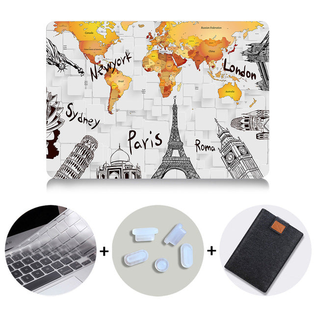 Laptop Case For Macbook Air Pro Retina 11 12 13 15 inch With Touch Bar Cover For Macbook Air 13.3 15.4 Laptop Bag Sleeve