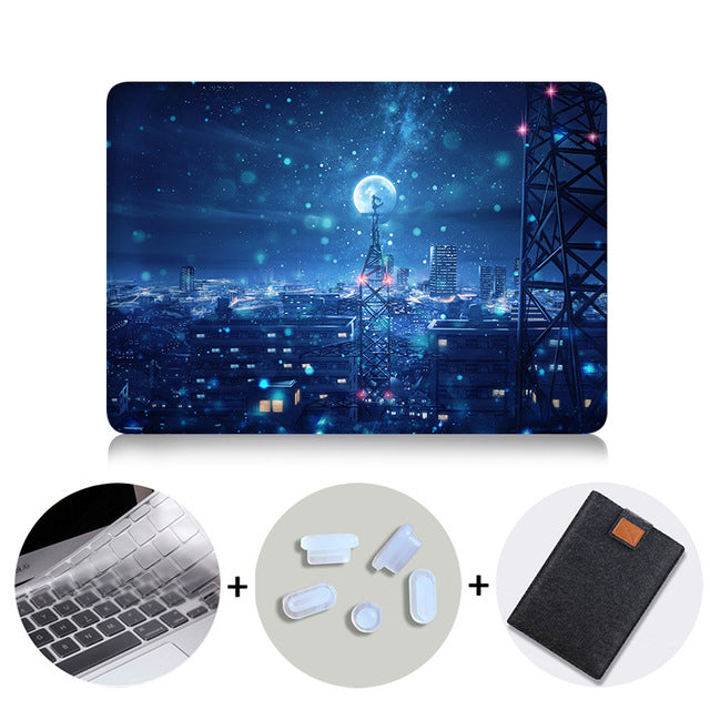 Laptop Case Shell For Macbook Air Pro Retina 11 12 13 15 16 inch Hard Cover For Mac book Pro 13.3 15.4 With Touch Bar Funda