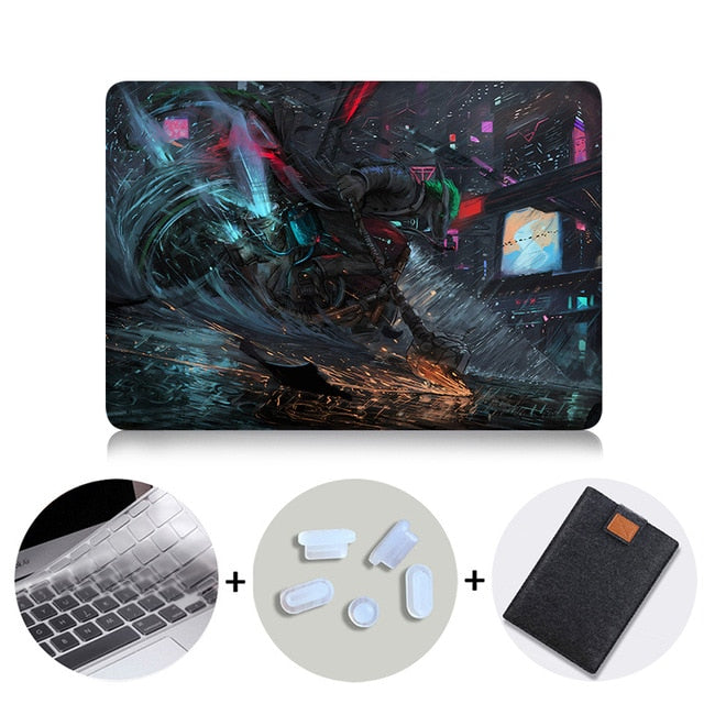 Laptop Case Shell For Macbook Air Pro Retina 11 12 13 15 16 inch Hard Cover For Mac book Pro 13.3 15.4 With Touch Bar Funda