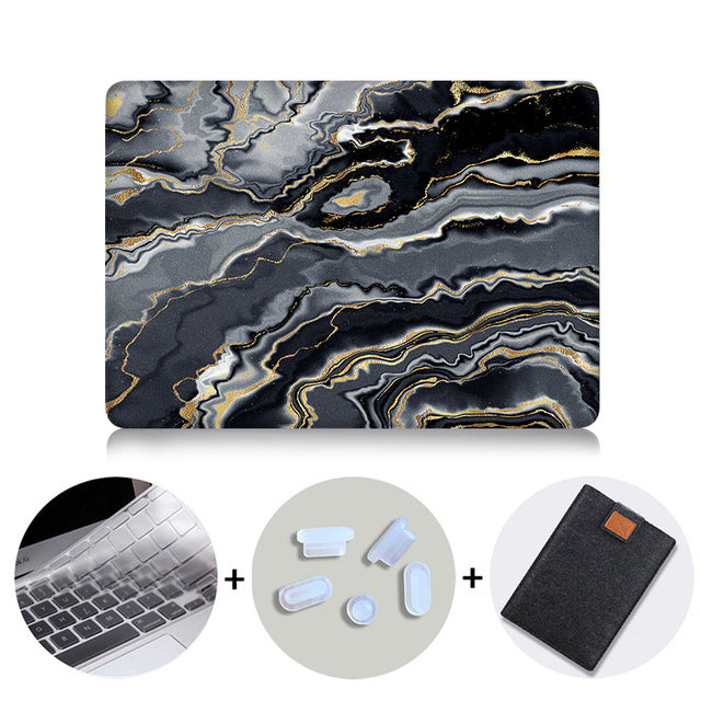 2019 Laptop Sleeve For Macbook Pro 16 Case A2141 Marble Cover for Mac book Air Pro Retina 11 12 13 15 inch funda Laptop Case