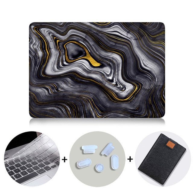 2019 Laptop Sleeve For Macbook Pro 16 Case A2141 Marble Cover for Mac book Air Pro Retina 11 12 13 15 inch funda Laptop Case