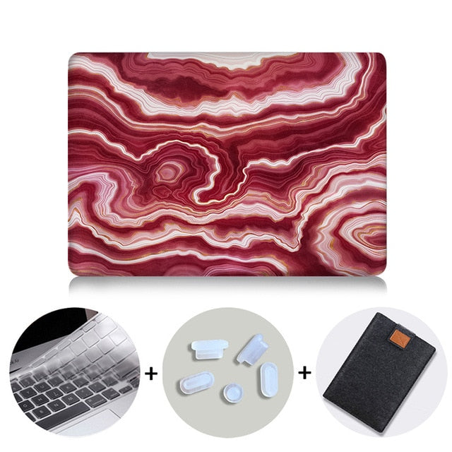 2019 Laptop Sleeve For Macbook Pro 16 Case A2141 Marble Cover for Mac book Air Pro Retina 11 12 13 15 inch funda Laptop Case