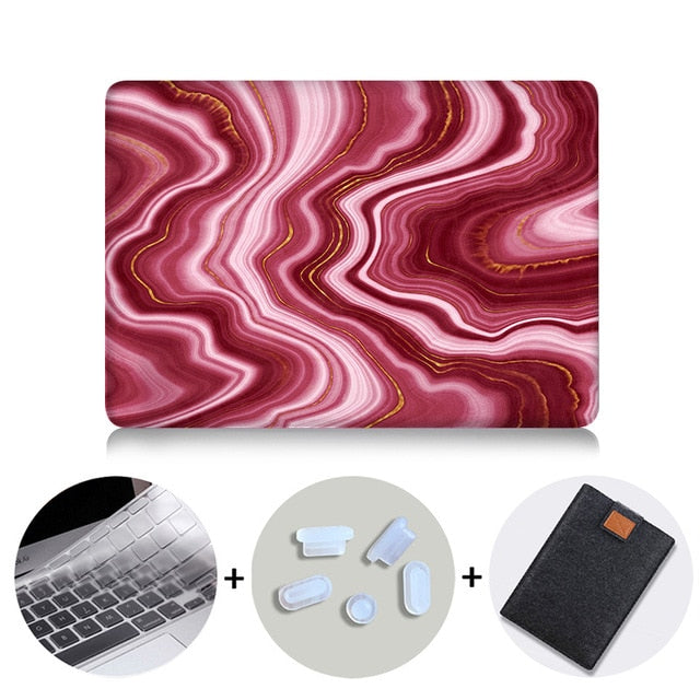 2019 Laptop Sleeve For Macbook Pro 16 Case A2141 Marble Cover for Mac book Air Pro Retina 11 12 13 15 inch funda Laptop Case