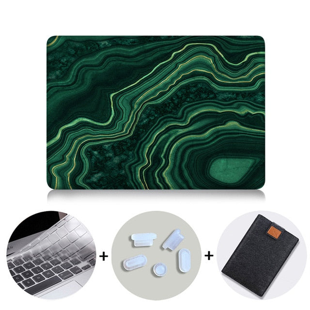 2019 Laptop Sleeve For Macbook Pro 16 Case A2141 Marble Cover for Mac book Air Pro Retina 11 12 13 15 inch funda Laptop Case