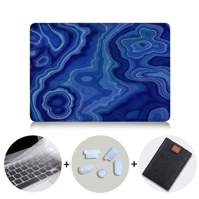 2019 Laptop Sleeve For Macbook Pro 16 Case A2141 Marble Cover for Mac book Air Pro Retina 11 12 13 15 inch funda Laptop Case