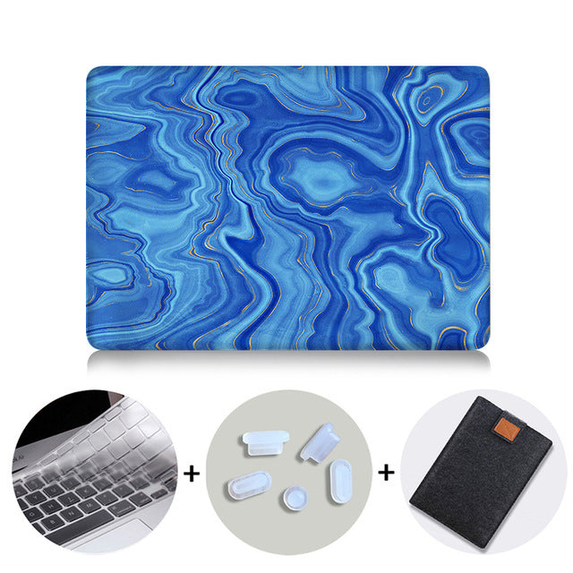 2019 Laptop Sleeve For Macbook Pro 16 Case A2141 Marble Cover for Mac book Air Pro Retina 11 12 13 15 inch funda Laptop Case
