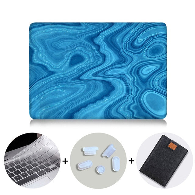 2019 Laptop Sleeve For Macbook Pro 16 Case A2141 Marble Cover for Mac book Air Pro Retina 11 12 13 15 inch funda Laptop Case