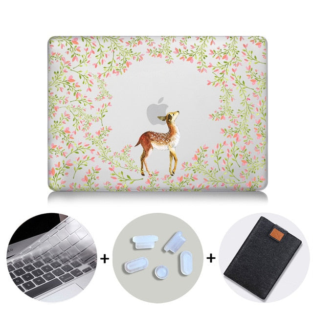 Laptop Case For Macbook Air Pro Retina 11 12 13 15 With Touch bar Crystal Hard Cover for macbook Pro 13.3 inch Laptop Sleeve