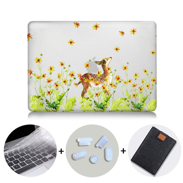 Laptop Case For Macbook Air Pro Retina 11 12 13 15 With Touch bar Crystal Hard Cover for macbook Pro 13.3 inch Laptop Sleeve
