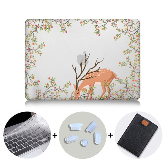 Laptop Case For Macbook Air Pro Retina 11 12 13 15 With Touch bar Crystal Hard Cover for macbook Pro 13.3 inch Laptop Sleeve