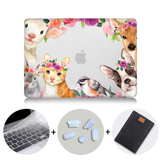 Laptop Case For Macbook Air Pro Retina 11 12 13 15 With Touch bar Crystal Hard Cover for macbook Pro 13.3 inch Laptop Sleeve