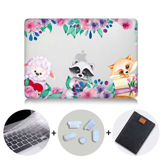 Laptop Case For Macbook Air Pro Retina 11 12 13 15 With Touch bar Crystal Hard Cover for macbook Pro 13.3 inch Laptop Sleeve
