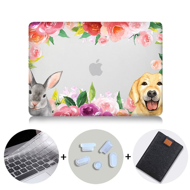 Laptop Case For Macbook Air Pro Retina 11 12 13 15 With Touch bar Crystal Hard Cover for macbook Pro 13.3 inch Laptop Sleeve