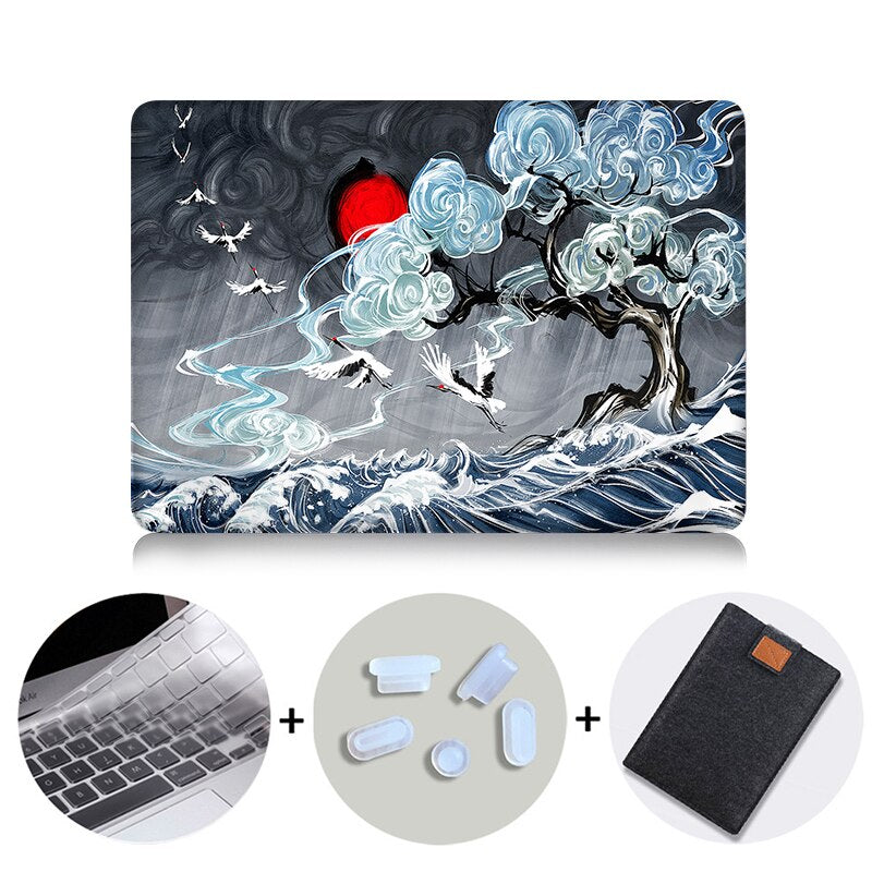 Laptop Case For Macbook Air Pro Retina 11 12 13 15 Touch bar Hard Cover for mac book Pro 13.3 15.4 inch Laptop Bag Sleeve