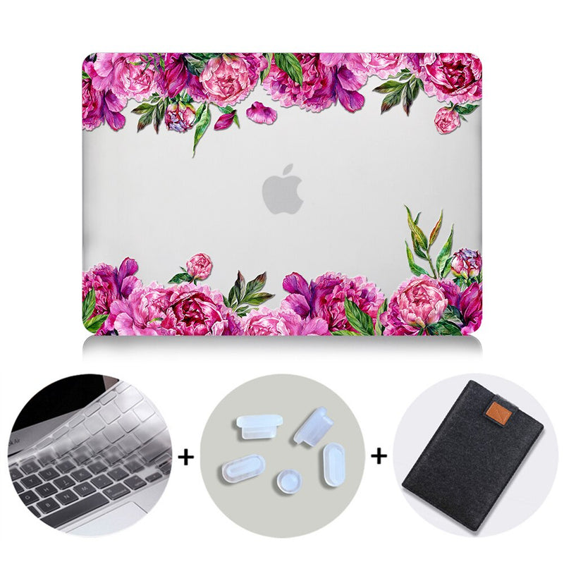 Flower Crystal Case For Macbook Air Pro Retina 11 12 13 15 16 Touch Bar Cover for mac book air 13.3 inch a1932 Laptop Sleeve