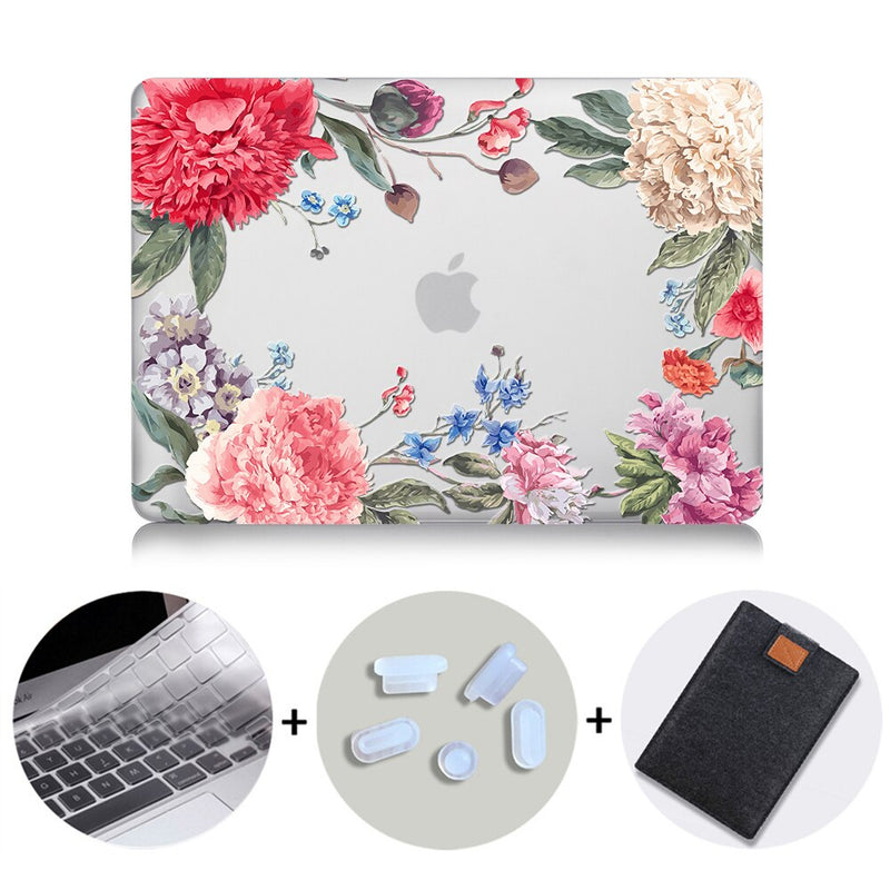 Flower Crystal Case For Macbook Air Pro Retina 11 12 13 15 16 Touch Bar Cover for mac book air 13.3 inch a1932 Laptop Sleeve