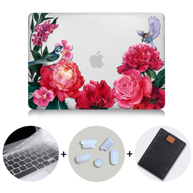 Flower Crystal Case For Macbook Air Pro Retina 11 12 13 15 16 Touch Bar Cover for mac book air 13.3 inch a1932 Laptop Sleeve