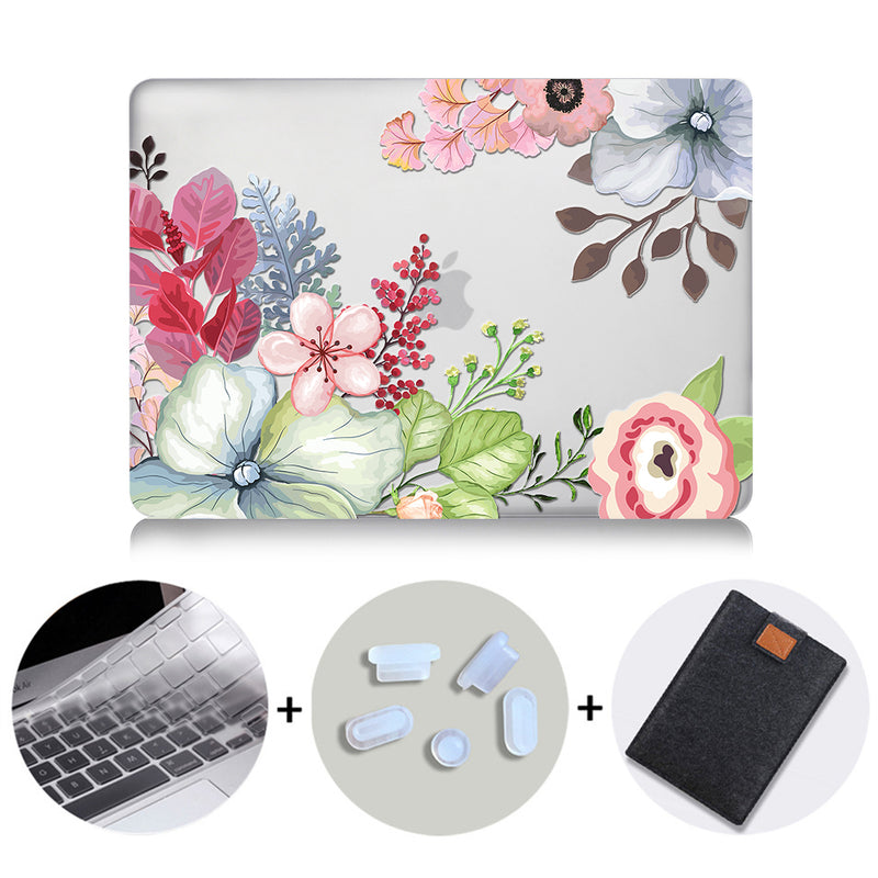 Flower Crystal Case For Macbook Air Pro Retina 11 12 13 15 16 Touch Bar Cover for mac book air 13.3 inch a1932 Laptop Sleeve