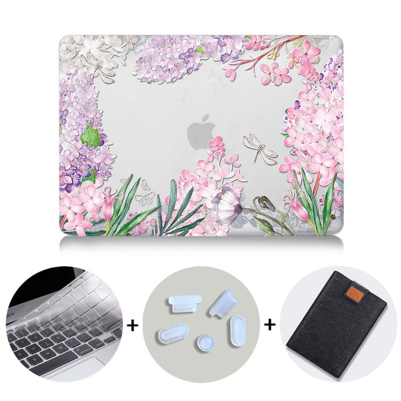 Flower Crystal Case For Macbook Air Pro Retina 11 12 13 15 16 Touch Bar Cover for mac book air 13.3 inch a1932 Laptop Sleeve