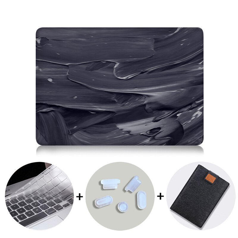 Paint Laptop Case For Macbook Pro 13 15 16 12 inch Retina With Touch Bar Cover for mac book air 11 13 Laptop Bag Sleeve