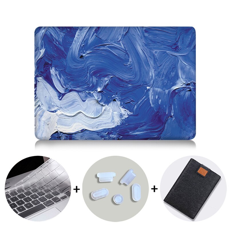Paint Laptop Case For Macbook Pro 13 15 16 12 inch Retina With Touch Bar Cover for mac book air 11 13 Laptop Bag Sleeve
