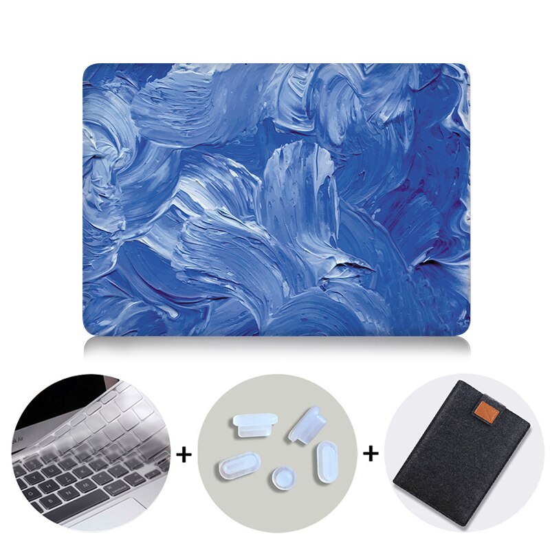 Paint Laptop Case For Macbook Pro 13 15 16 12 inch Retina With Touch Bar Cover for mac book air 11 13 Laptop Bag Sleeve