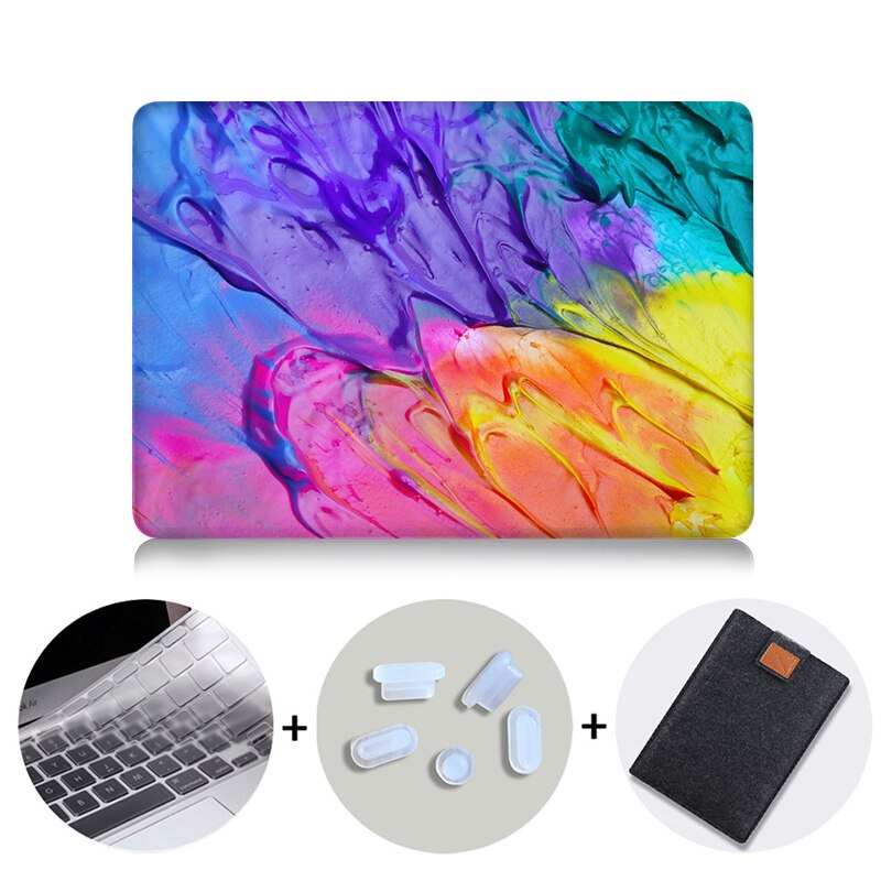 Paint Laptop Case For Macbook Pro 13 15 16 12 inch Retina With Touch Bar Cover for mac book air 11 13 Laptop Bag Sleeve