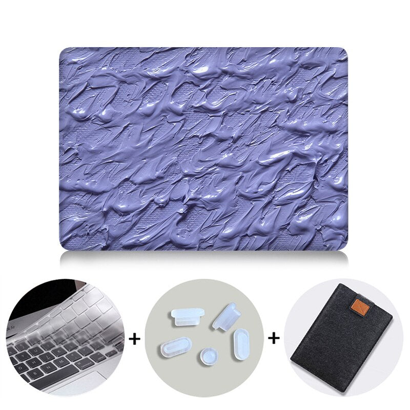 Paint Laptop Case For Macbook Pro 13 15 16 12 inch Retina With Touch Bar Cover for mac book air 11 13 Laptop Bag Sleeve