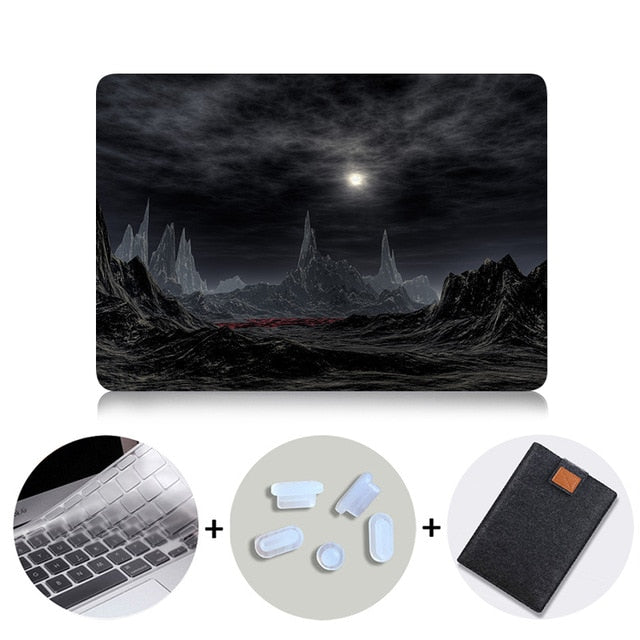 Laptop Case For Macbook Air Pro Retina 11 12 13 15 16 inch With Touch Bar funda Hard Cover A1989 A1932 A2141 Laptop Sleeve