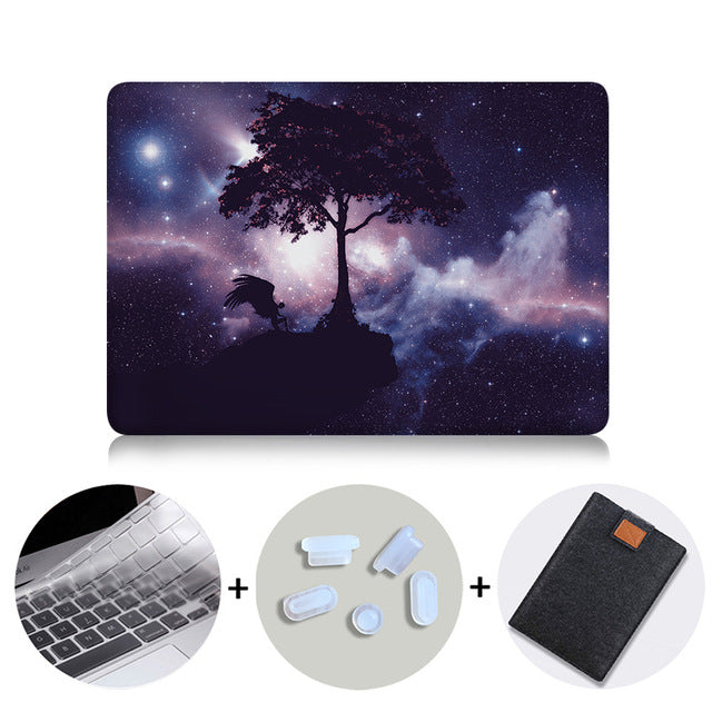 Laptop Case For Macbook Air Pro Retina 11 12 13 15 16 inch With Touch Bar funda Hard Cover A1989 A1932 A2141 Laptop Sleeve