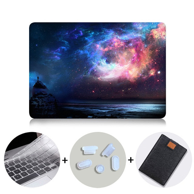 Laptop Case For Macbook Air Pro Retina 11 12 13 15 16 inch With Touch Bar funda Hard Cover A1989 A1932 A2141 Laptop Sleeve