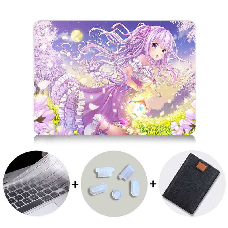 Cute Laptop Case For Macbook Air Pro Retina 11 12 13 15 inch With Touch Bar Cartoon Anime Cover 13.3'' Laptop Sleeve Bag