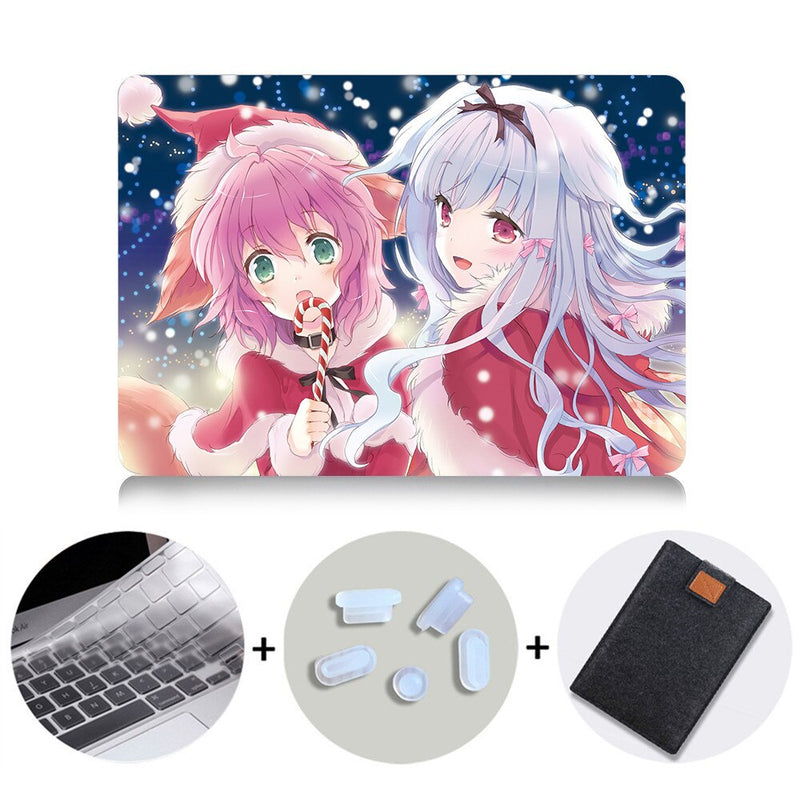 Cute Laptop Case For Macbook Air Pro Retina 11 12 13 15 inch With Touch Bar Cartoon Anime Cover 13.3'' Laptop Sleeve Bag